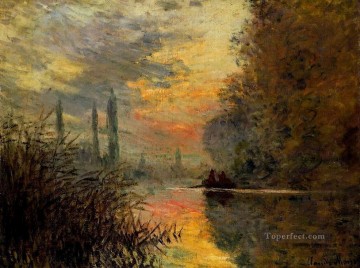  Claude Pintura - Noche en Argenteuil Claude Monet